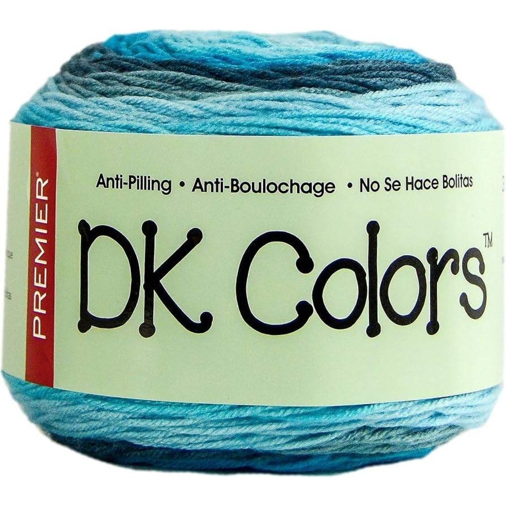 NEW Premier DK Colors Yarn Cake Teal Blue Cake